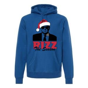 Donald Trump Rizz The Season Funny Christmas Santa Hat Gift Premium Hoodie