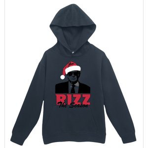 Donald Trump Rizz The Season Funny Christmas Santa Hat Gift Urban Pullover Hoodie