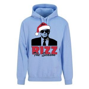 Donald Trump Rizz The Season Funny Christmas Santa Hat Gift Unisex Surf Hoodie