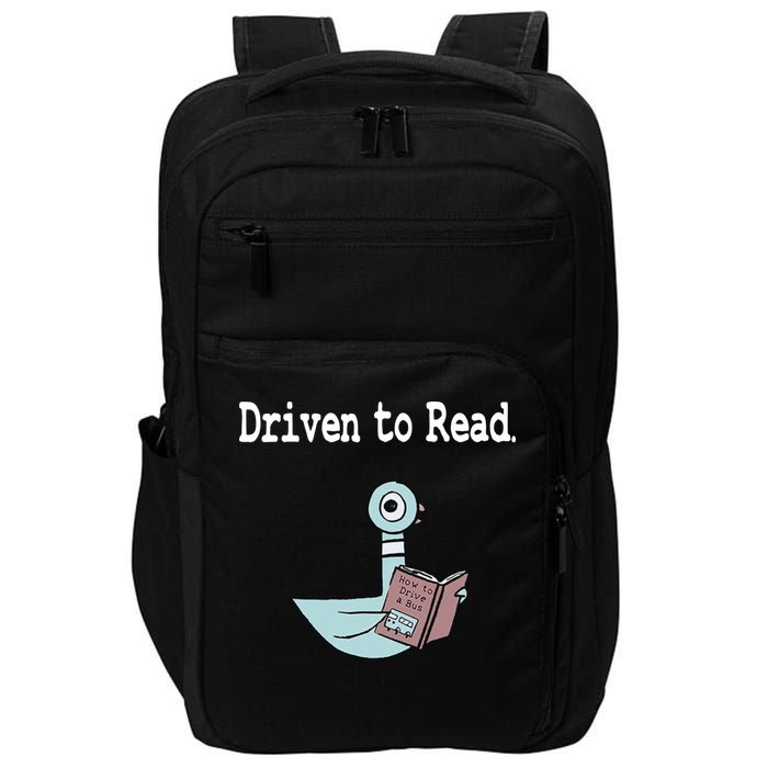 Driven To Read Pigeon Library Book Lover Impact Tech Backpack