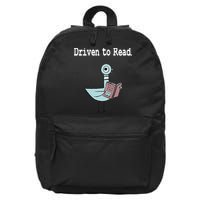Driven To Read Pigeon Library Book Lover 16 in Basic Backpack