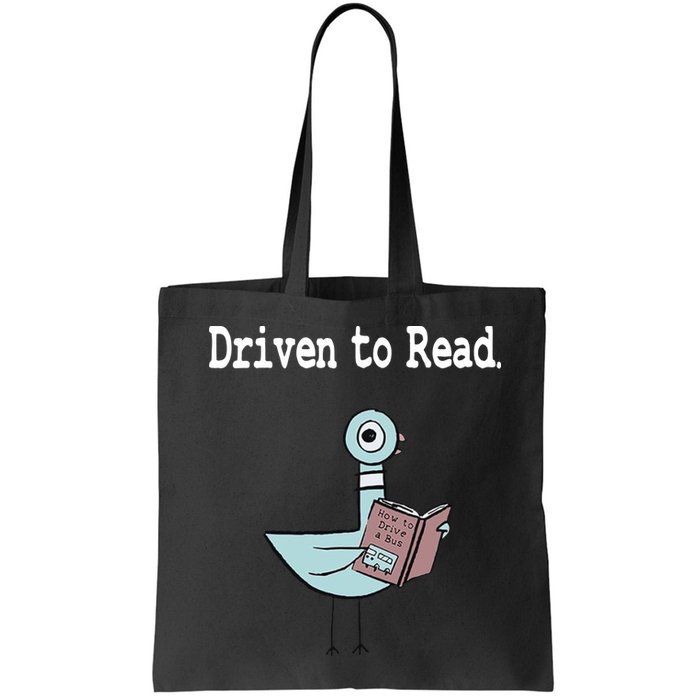 Driven To Read Pigeon Library Book Lover Bag