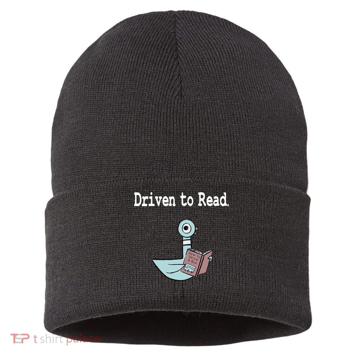 Driven To Read Pigeon Library Book Lover Sustainable Knit Beanie