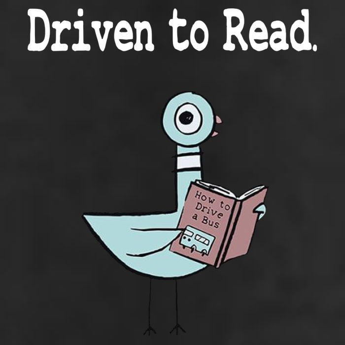 Driven To Read Pigeon Library Book Lover 25L Jumbo Tote