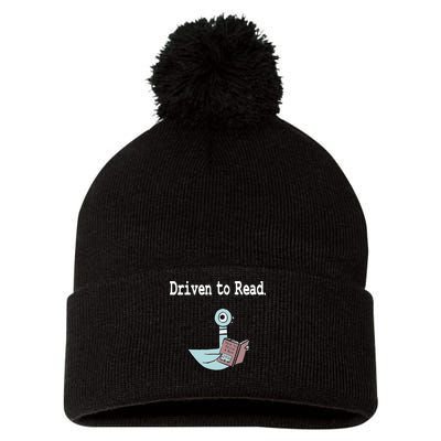 Driven To Read Pigeon Library Book Lover Pom Pom 12in Knit Beanie