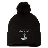 Driven To Read Pigeon Library Book Lover Pom Pom 12in Knit Beanie