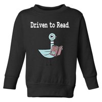 Driven To Read Pigeon Library Book Lover Toddler Sweatshirt