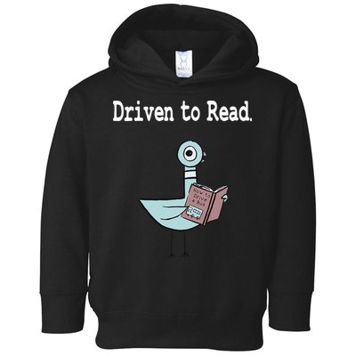 Driven To Read Pigeon Library Book Lover Toddler Hoodie