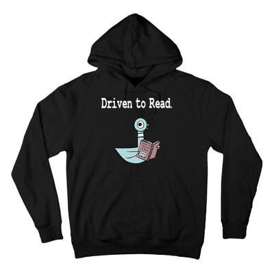 Driven To Read Pigeon Library Book Lover Tall Hoodie