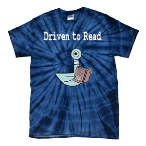 Driven To Read Pigeon Library Book Lover Tie-Dye T-Shirt