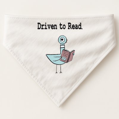 Driven To Read Pigeon Library Book Lover USA-Made Doggie Bandana
