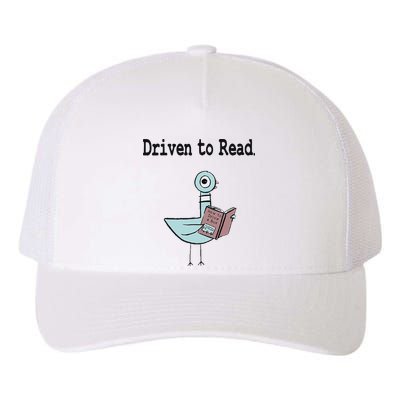 Driven To Read Pigeon Library Book Lover Yupoong Adult 5-Panel Trucker Hat