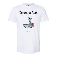 Driven To Read Pigeon Library Book Lover Softstyle CVC T-Shirt