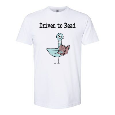 Driven To Read Pigeon Library Book Lover Softstyle® CVC T-Shirt