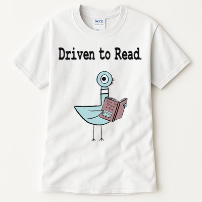 Driven To Read Pigeon Library Book Lover Tall T-Shirt