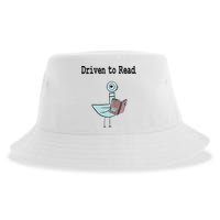 Driven To Read Pigeon Library Book Lover Sustainable Bucket Hat