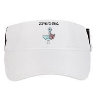 Driven To Read Pigeon Library Book Lover Adult Drive Performance Visor