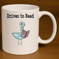 Driven To Read Pigeon Library Book Lover 11oz C Handle Ceramic Mug