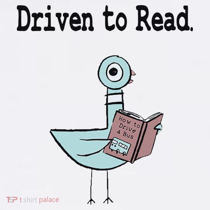 Driven To Read Pigeon Library Book Lover 11oz C Handle Ceramic Mug