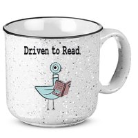 Driven To Read Pigeon Library Book Lover 15oz Campfire Ceramic Mug