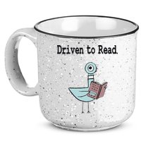 Driven To Read Pigeon Library Book Lover 15oz Campfire Ceramic Mug