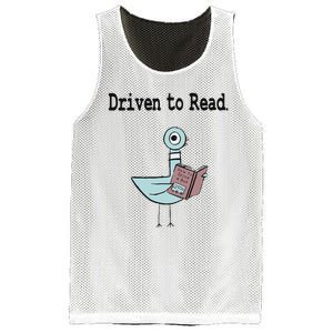 Driven To Read Pigeon Library Book Lover Mesh Reversible Basketball Jersey Tank