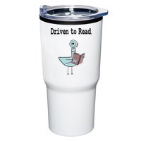 Driven To Read Pigeon Library Book Lover Tumbler