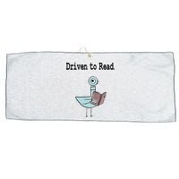 Driven To Read Pigeon Library Book Lover Large Microfiber Waffle Golf Towel