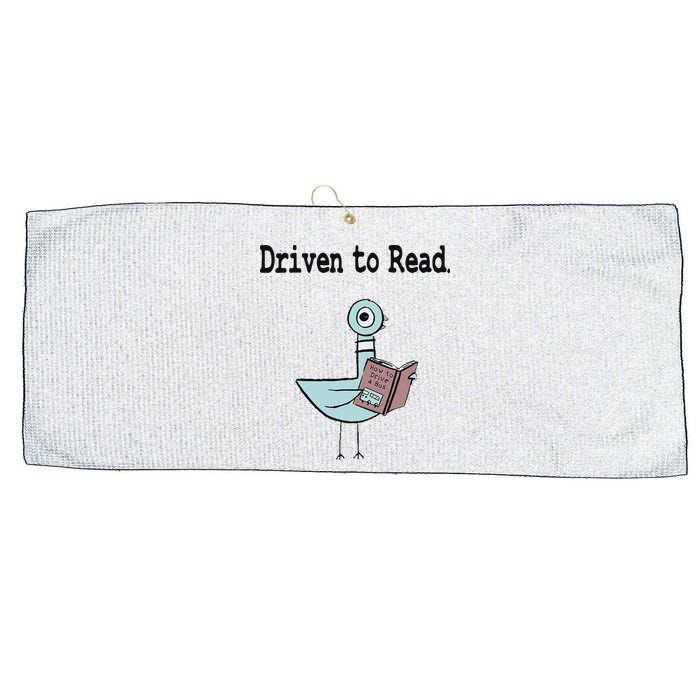 Driven To Read Pigeon Library Book Lover Large Microfiber Waffle Golf Towel