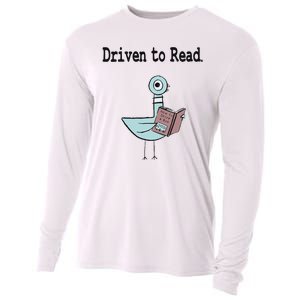 Driven To Read Pigeon Library Book Lover Cooling Performance Long Sleeve Crew