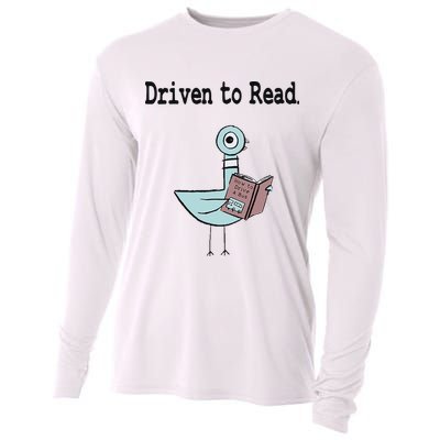 Driven To Read Pigeon Library Book Lover Cooling Performance Long Sleeve Crew