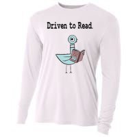 Driven To Read Pigeon Library Book Lover Cooling Performance Long Sleeve Crew