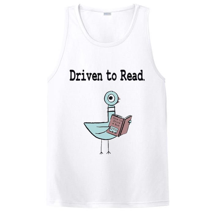 Driven To Read Pigeon Library Book Lover PosiCharge Competitor Tank