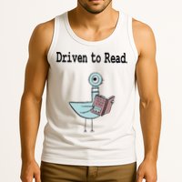 Driven To Read Pigeon Library Book Lover Tank Top