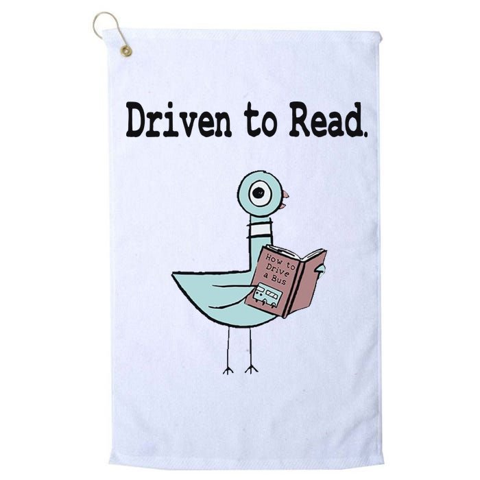 Driven To Read Pigeon Library Book Lover Golf Towel