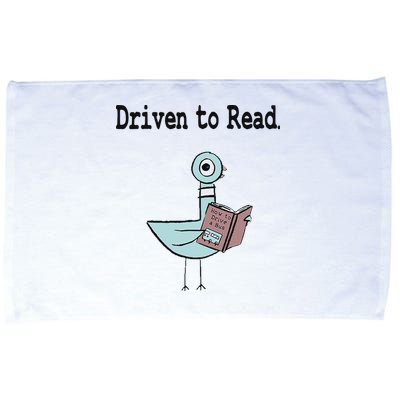 Driven To Read Pigeon Library Book Lover Microfiber Hand Towel