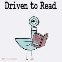 Driven To Read Pigeon Library Book Lover Women's V-Neck T-Shirt