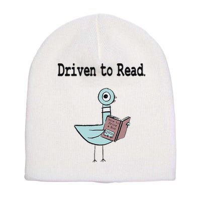 Driven To Read Pigeon Library Book Lover Short Acrylic Beanie