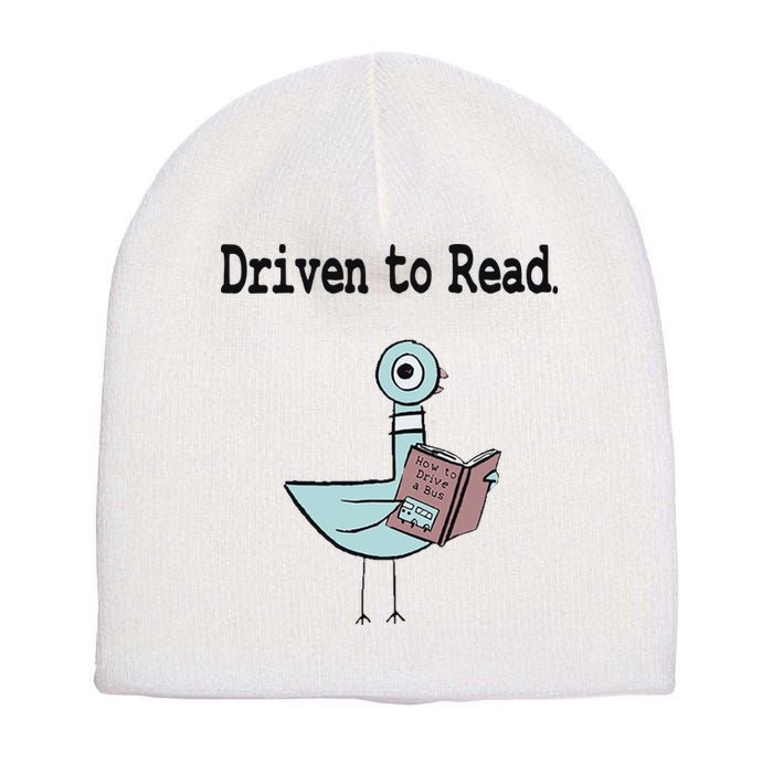 Driven To Read Pigeon Library Book Lover Short Acrylic Beanie