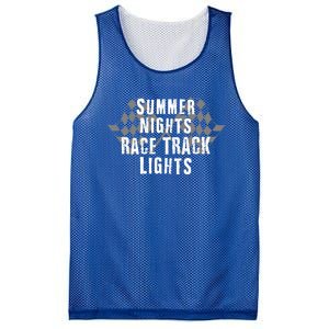 Dirt Track Racing Summer Nights Racetrack Lights Meaningful Gift Mesh Reversible Basketball Jersey Tank