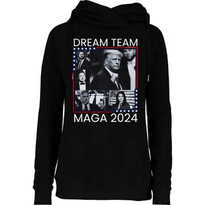 Dream Team Republican Trump Vance 2024 Womens Funnel Neck Pullover Hood