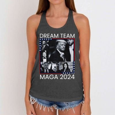 Dream Team Republican Trump Vance 2024 Women's Knotted Racerback Tank