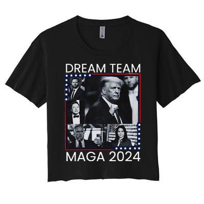 Dream Team Republican Trump Vance 2024 Women's Crop Top Tee