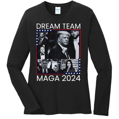 Dream Team Republican Trump Vance 2024 Ladies Long Sleeve Shirt