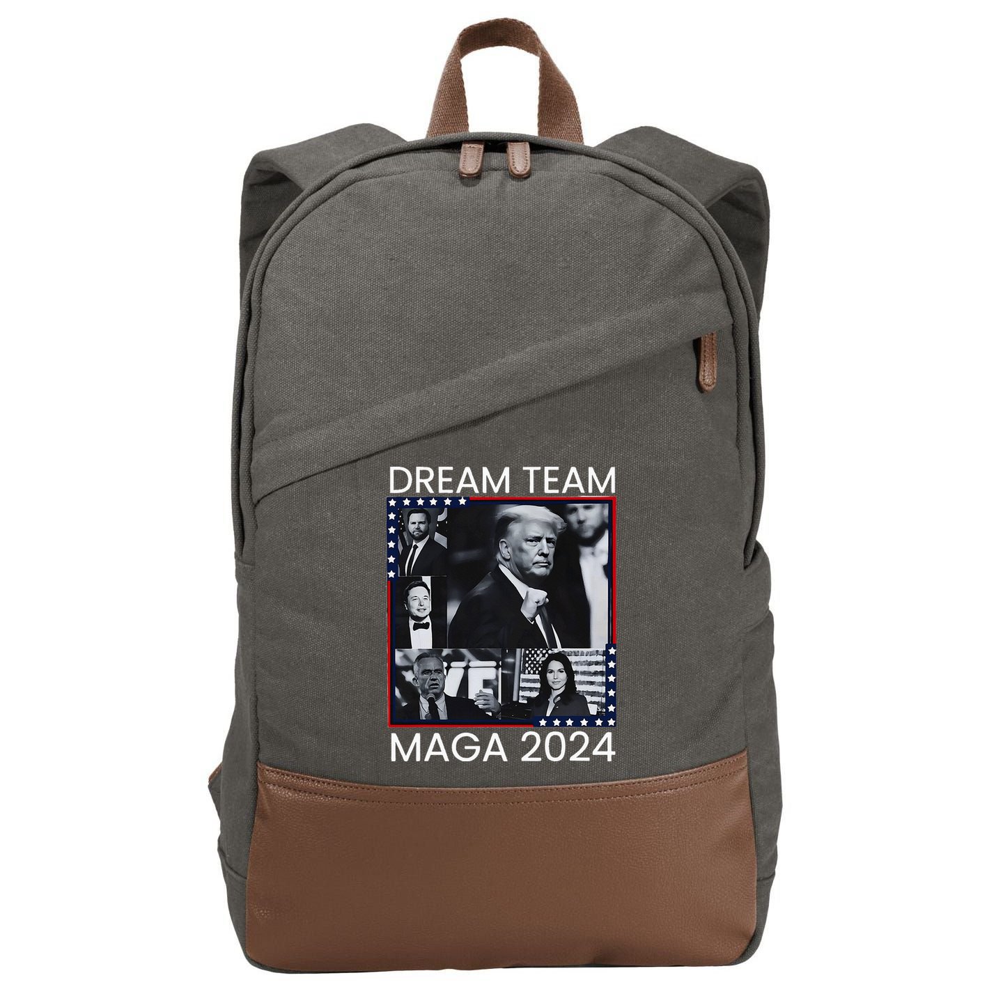 Dream Team Republican Trump Vance 2024 Cotton Canvas Backpack