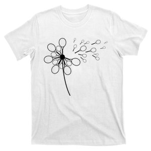 Dandelion Tennis Racket Shirts For Tennis Player T-Shirt