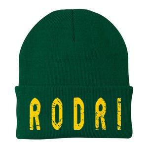 Distressed Team Rodri Surname Last Name Familia Proud Family Knit Cap Winter Beanie