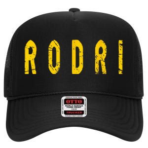 Distressed Team Rodri Surname Last Name Familia Proud Family High Crown Mesh Back Trucker Hat