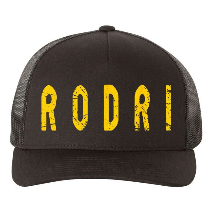 Distressed Team Rodri Surname Last Name Familia Proud Family Yupoong Adult 5-Panel Trucker Hat