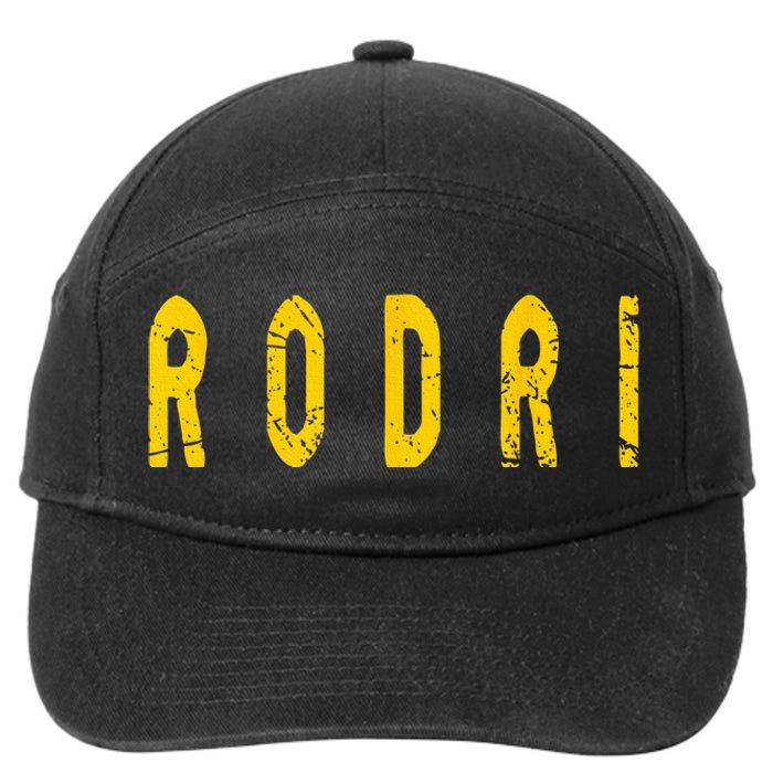 Distressed Team Rodri Surname Last Name Familia Proud Family 7-Panel Snapback Hat